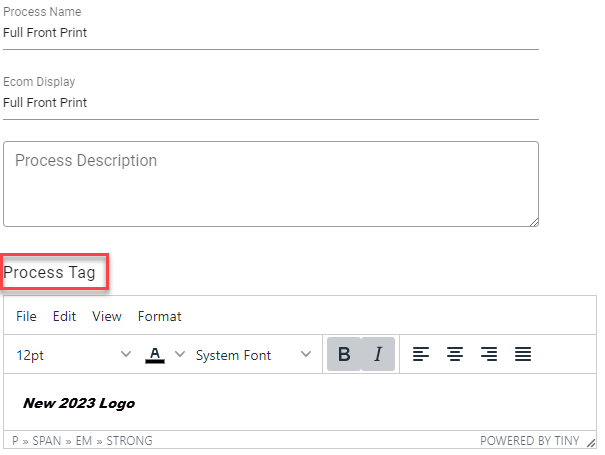 7/25/2023 Tuesday Tip - Add a Process Tag